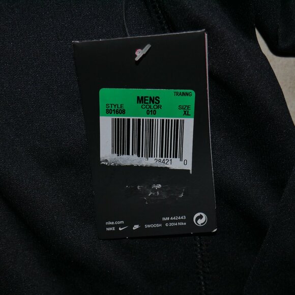 Nike Therma-Fit Sweatsuit Men's Size L-XL Black/Red Big Swoosh Outfit Set NWT - Picture 10 of 13